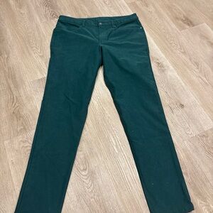 Lululemon ABC Utilitech LM5ABOS Slim Fit Rainforest Green Pants Mens 36